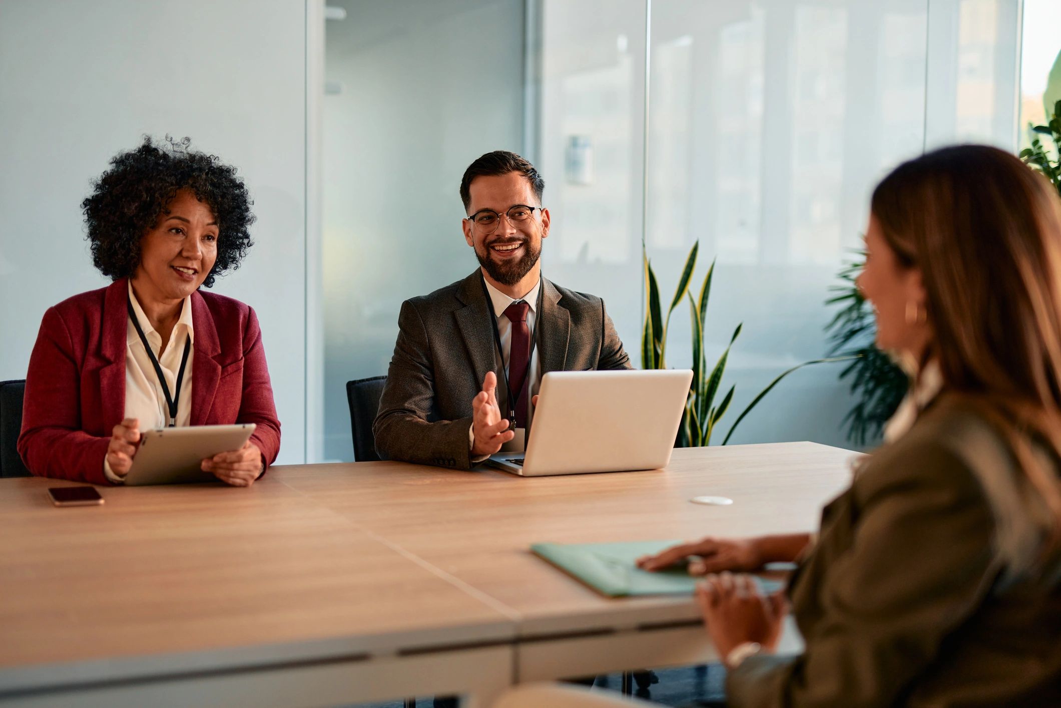 modern business team recruitment office